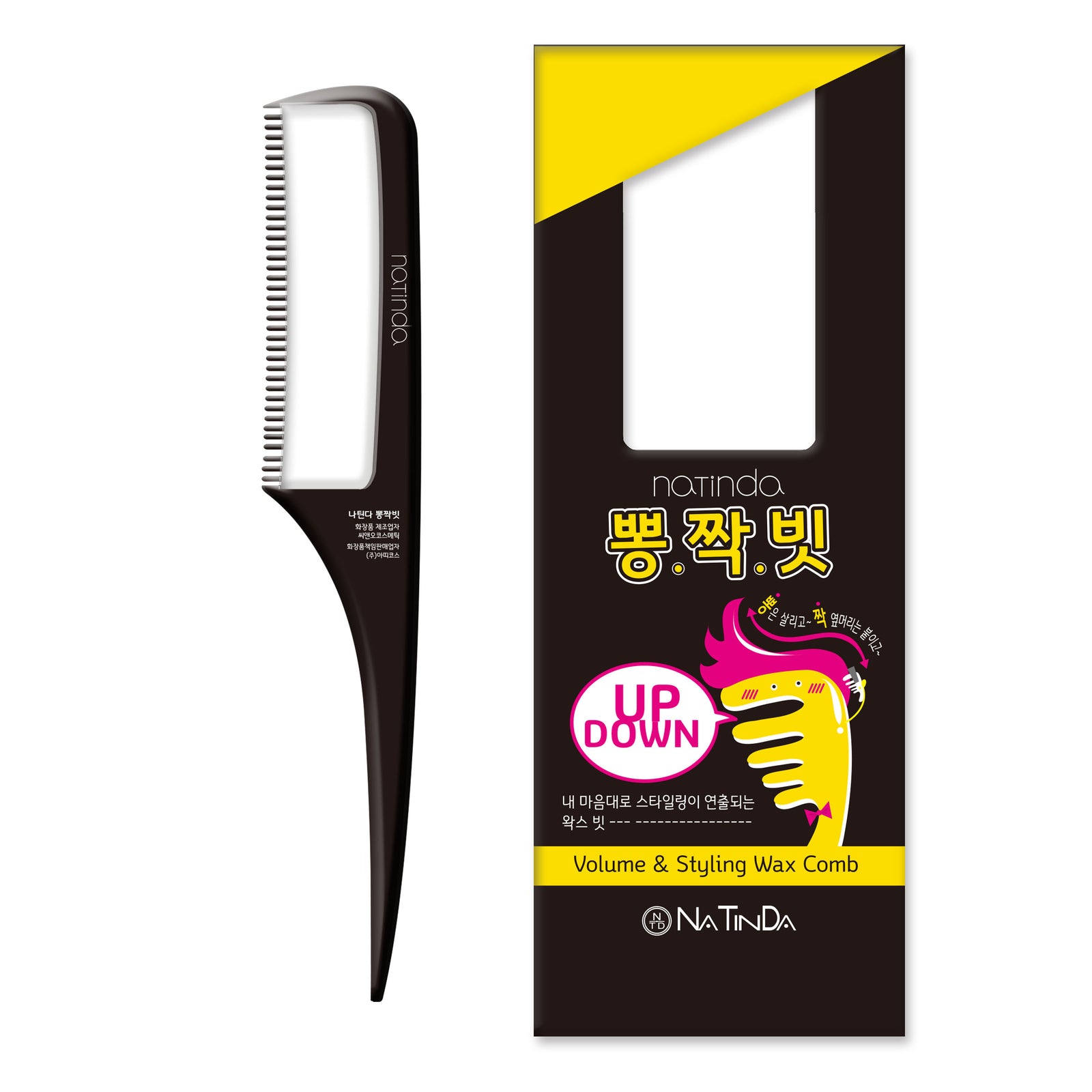 piyonna Natinda Bbongjjakbit 7g Wax Comb Hair & Body Care Hair Care Styling