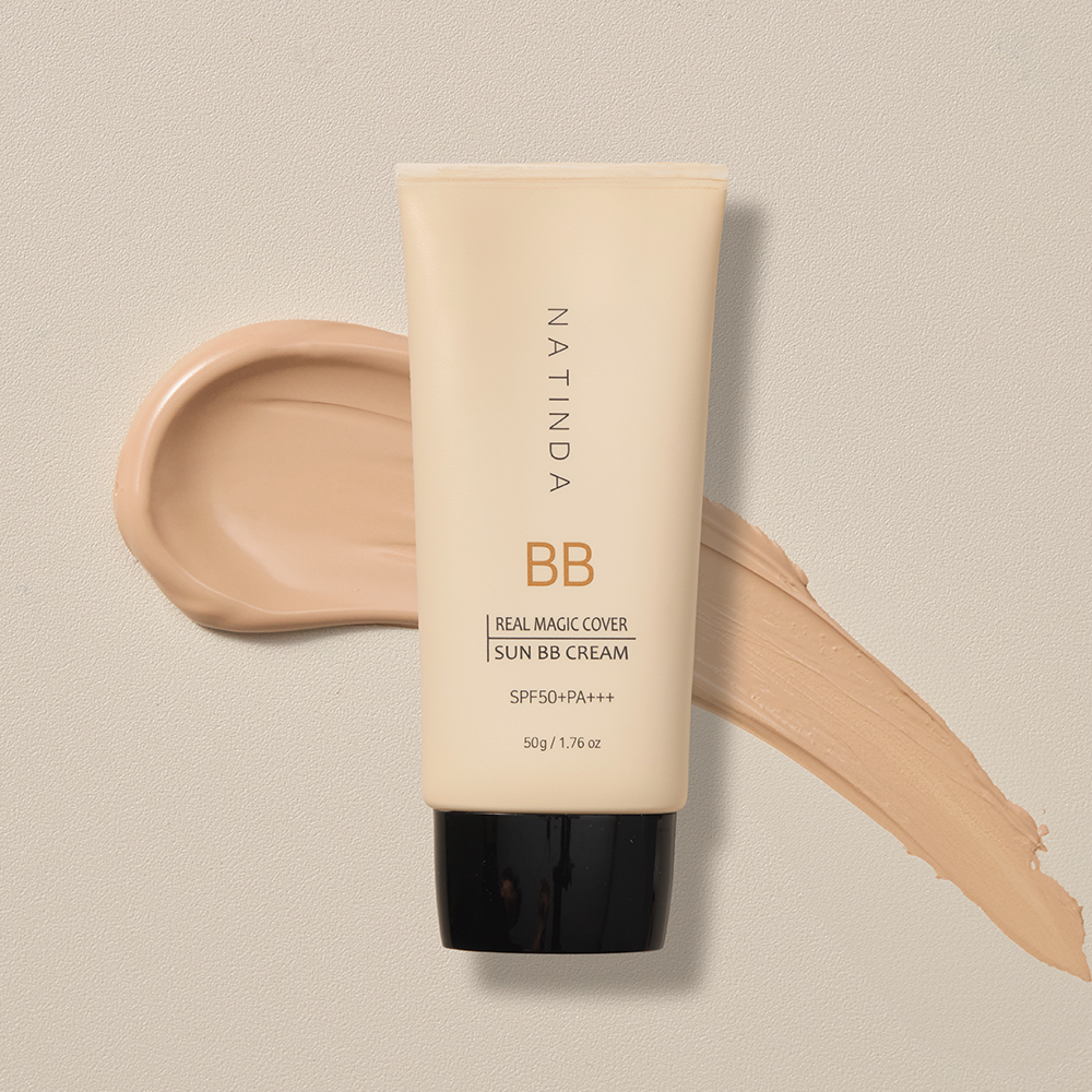 piyonna Natinda Real Magic Cover Sun BB Cream 50g SPF50+PA+++ Makeup Base Makeup BB CC Cream