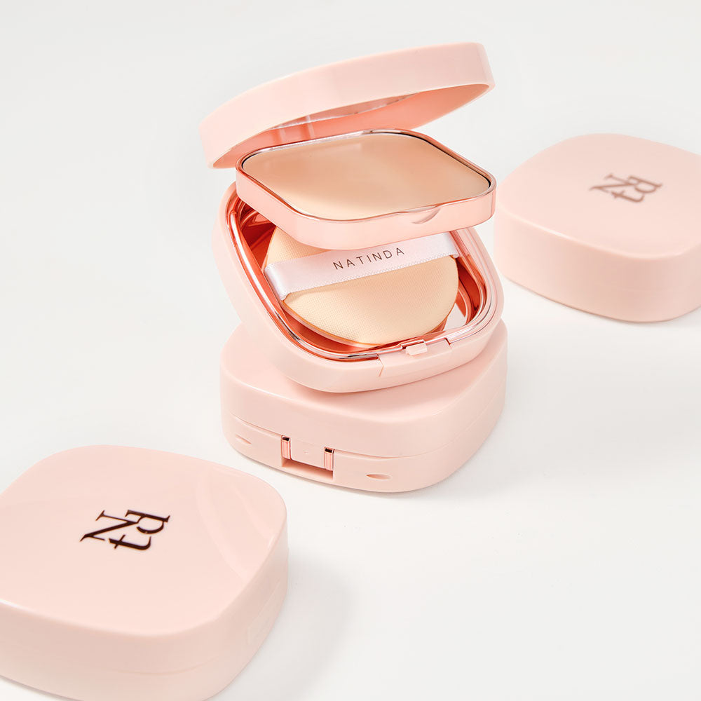 piyonna Natinda Silky Cover Pact 12g (21, 23) Makeup Base Makeup Powder