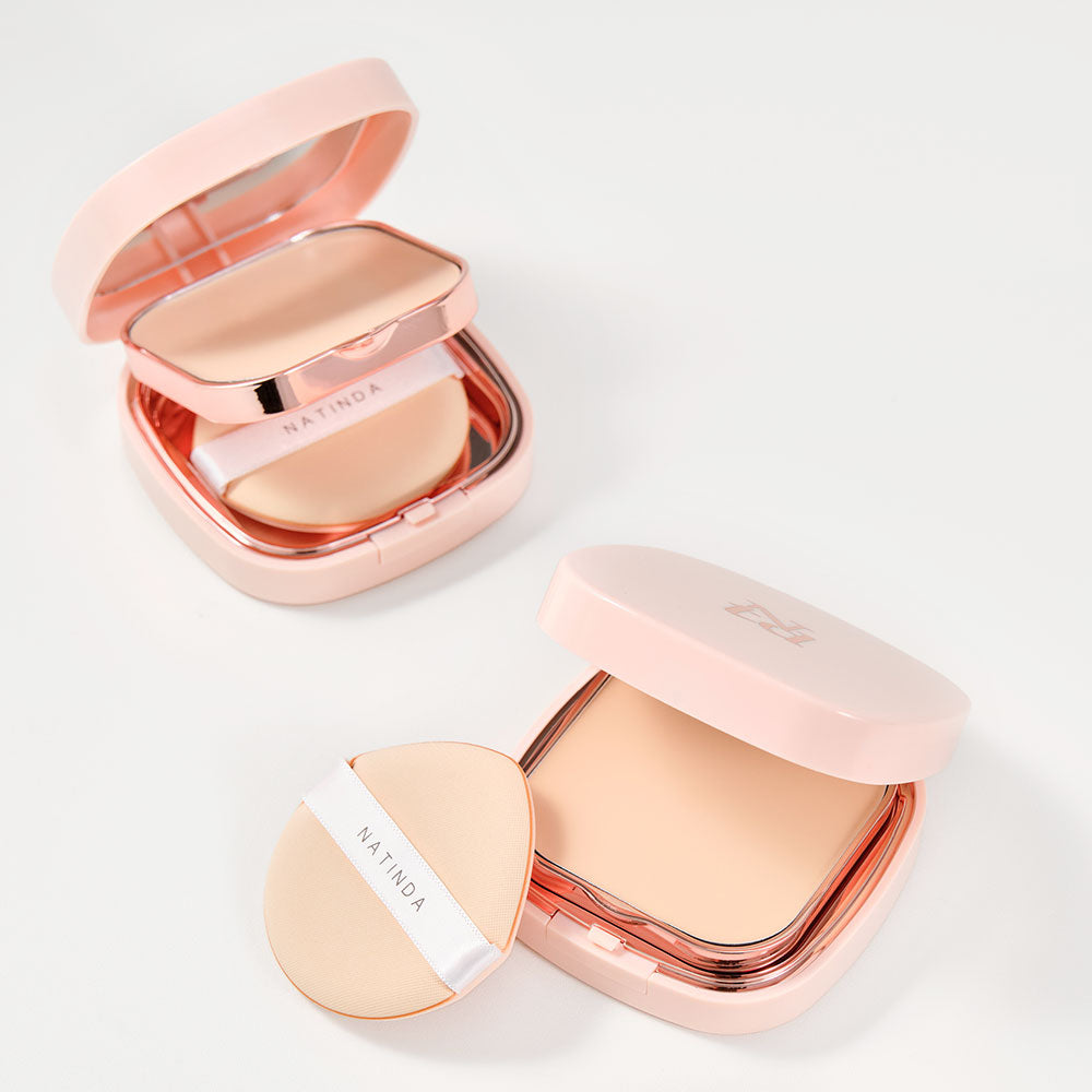 piyonna Natinda Silky Cover Pact 12g (21, 23) Makeup Base Makeup Powder