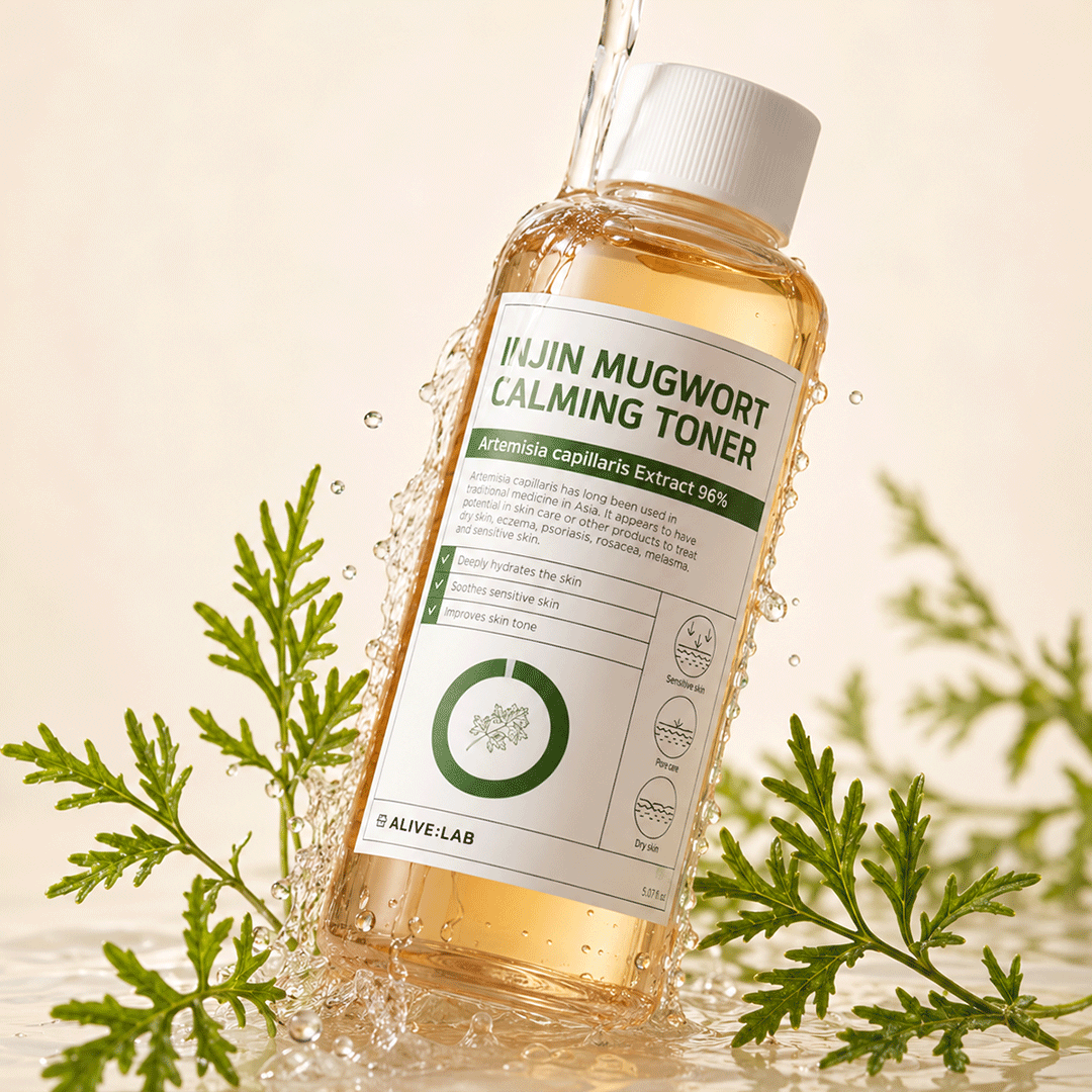 piyonna Injin Mugwort Calming Toner Face Care Toner Liquid Toner