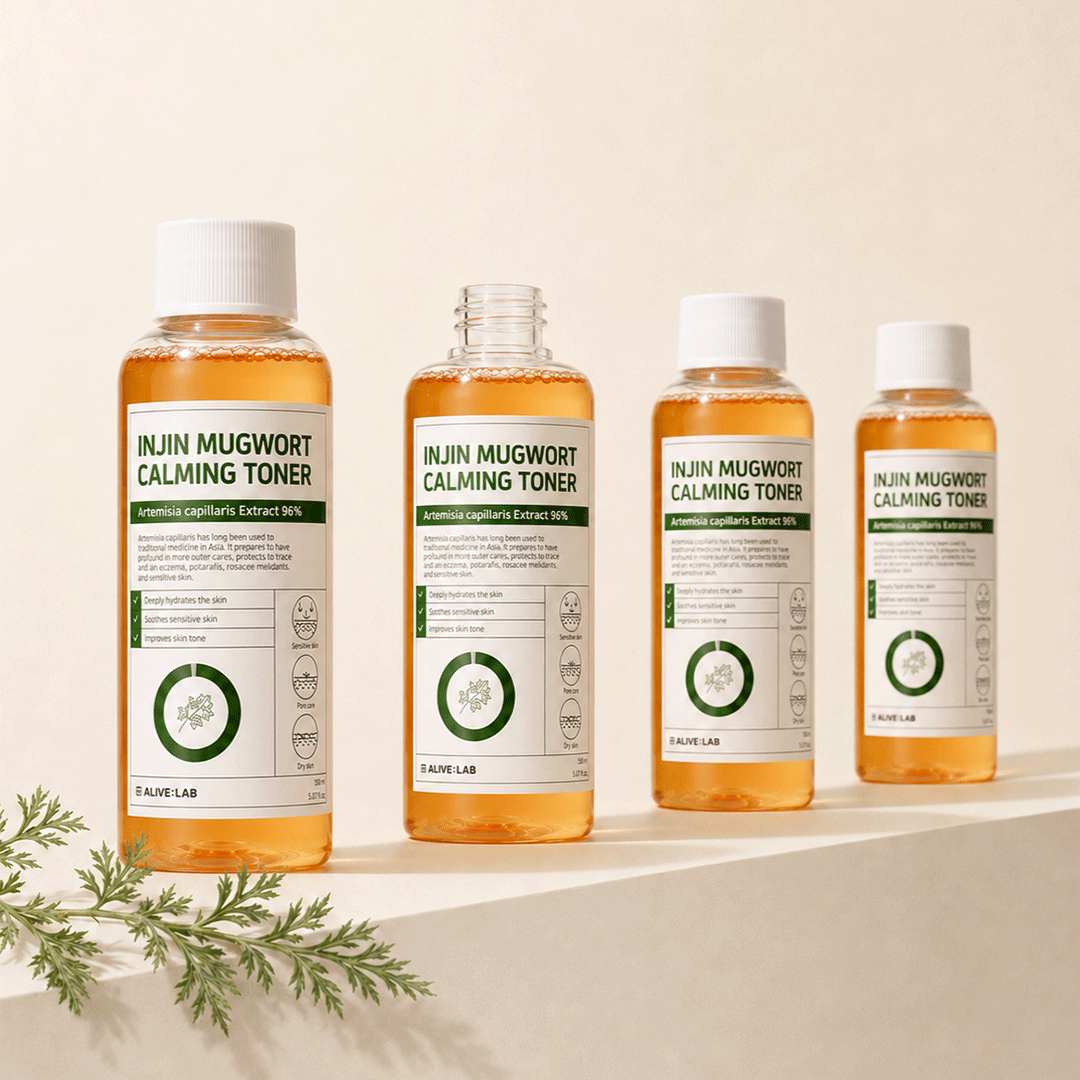 piyonna Injin Mugwort Calming Toner Face Care Toner Liquid Toner