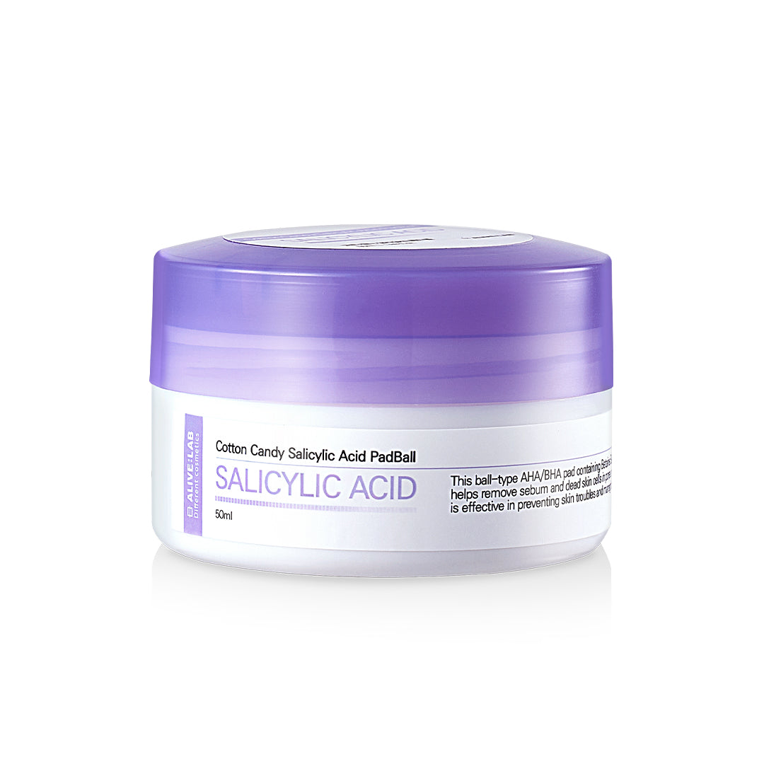 piyonna Cotton Candy Salicylic Acid Pad Ball Face Care Toner Toner Pad