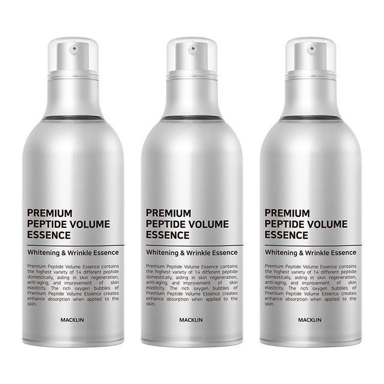 piyonna Premium Peptide Volume Essence 100ml 3SET Soin de la peau Lotion Sérum, Essence & Ampoule