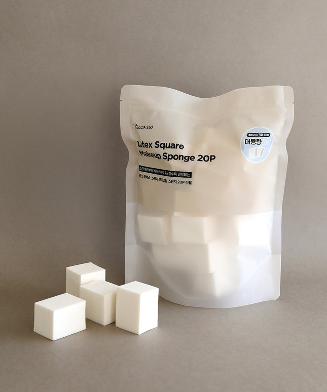 piyonna Latex square sponge 20P Refill Makeup Beauty Tools Puff Sponge