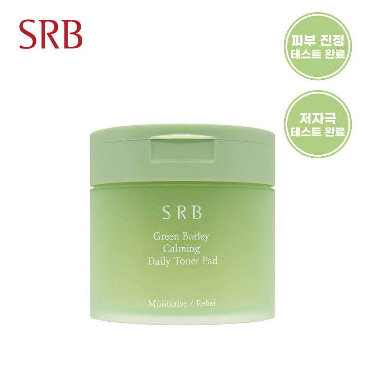 piyonna SRB Green Barley Calming Daily Toner Pad 80 Sheets Soin de la peau Lotion tonique Pads tonifiants