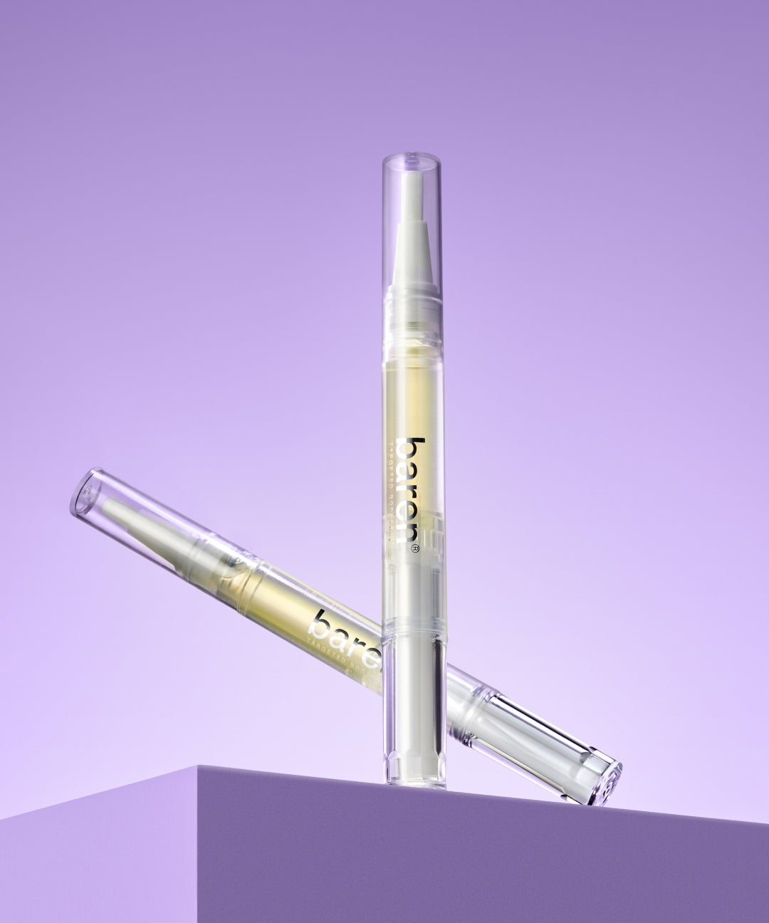 piyonna BAREN Dual Effect Nail and Cuticle Care Essence Oil Pen with Ceramic Pusher 2ml Makeup Nail Nail Tools