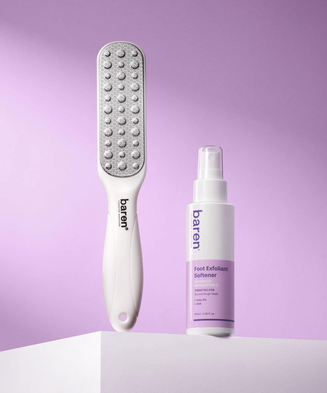 piyonna BAREN Foot Exfoliant Softener At Home Kit
(Foot exfoliant Softener 100ml + Slim foot file) Hair & Body Care Body Care Foot Care