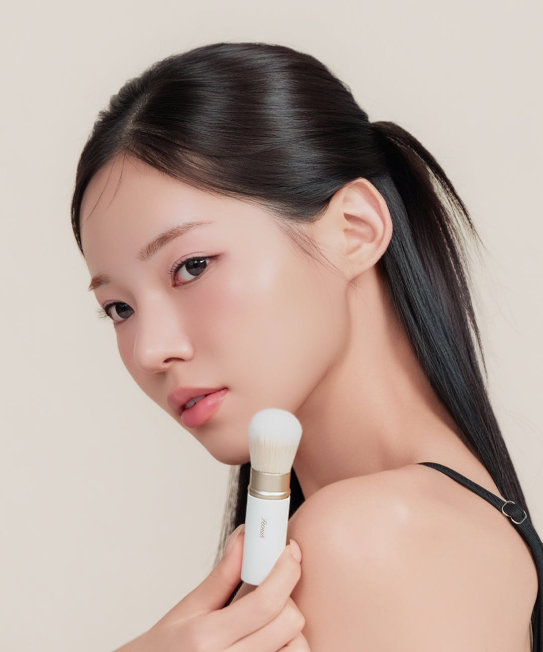 piyonna Feenah Feena 901 On The Go Portable Powder Brush Maquillage Accessoires beauté Pinceau