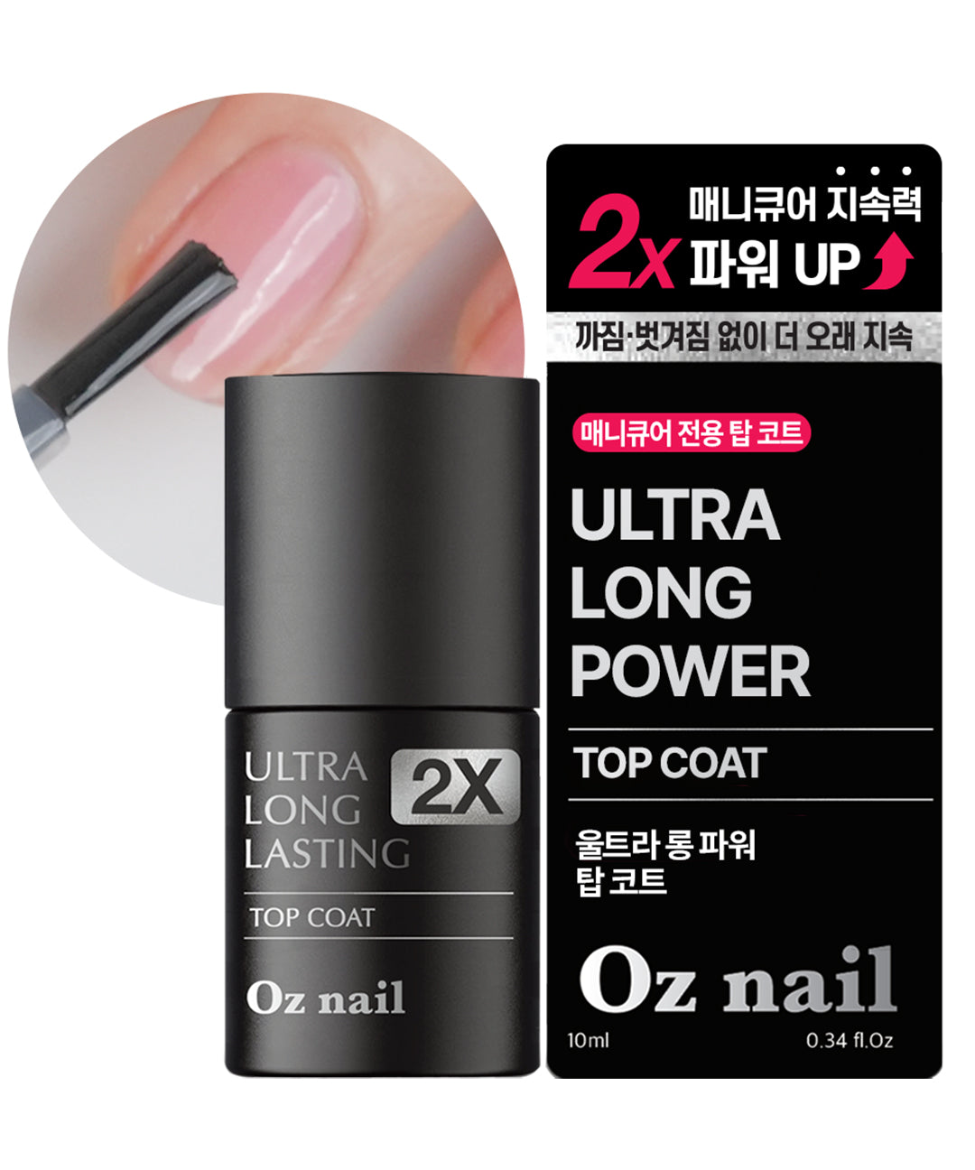piyonna Oz Nail Ultra Top Coat 10ml, 1ea Makeup Nail Nail Tools