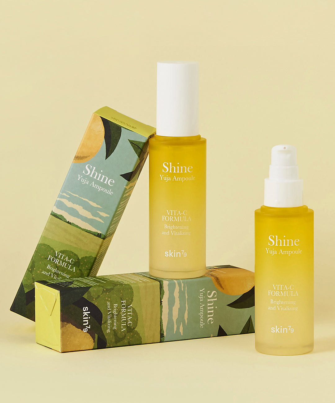 piyonna Shine Yuja Ampoule 50ml Soin de la peau Lotion Sérum, Essence & Ampoule