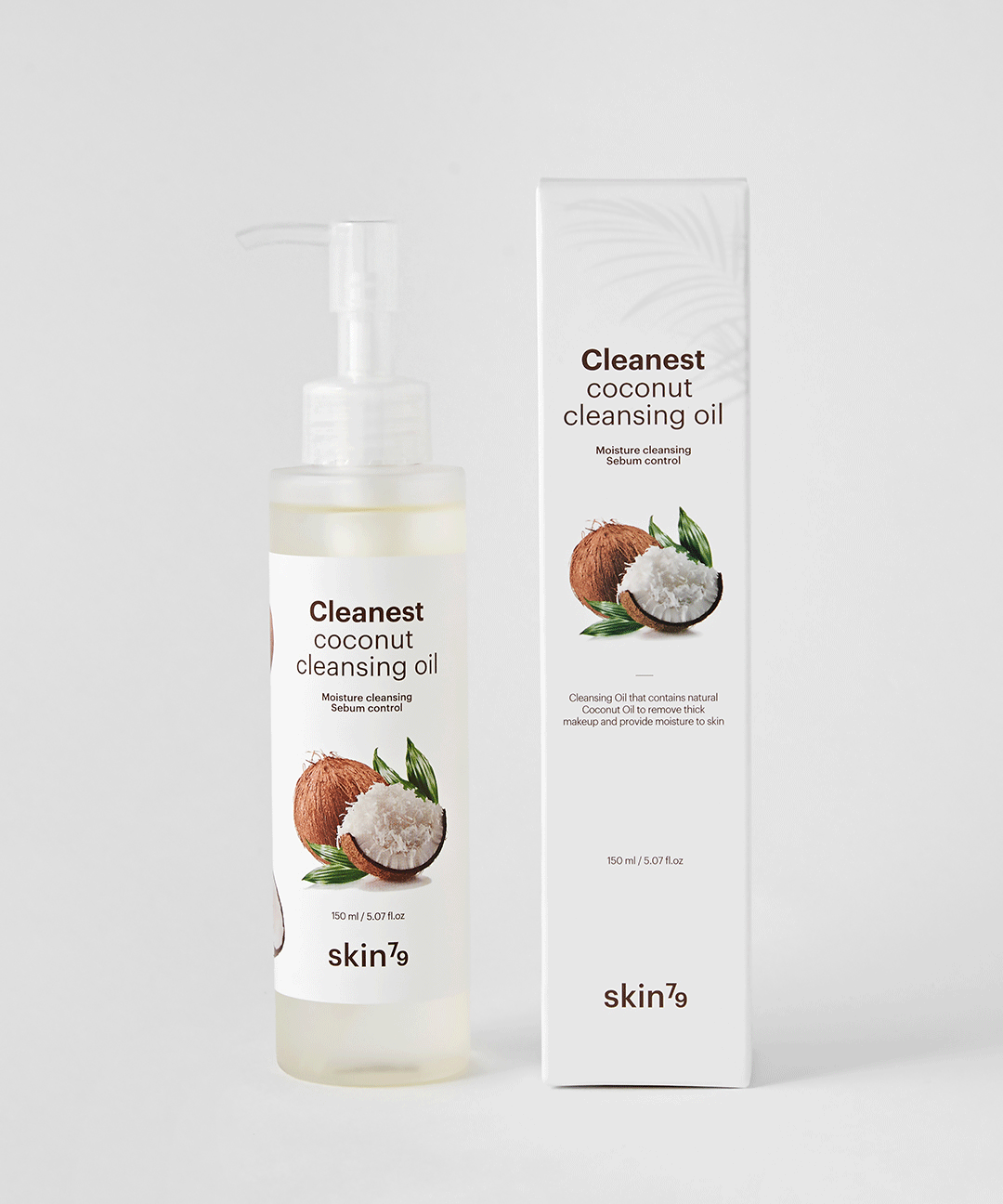 piyonna Cleanist Coconut Cleansing Oil 150ml Soin de la peau Démaquillage Eau démaquillante