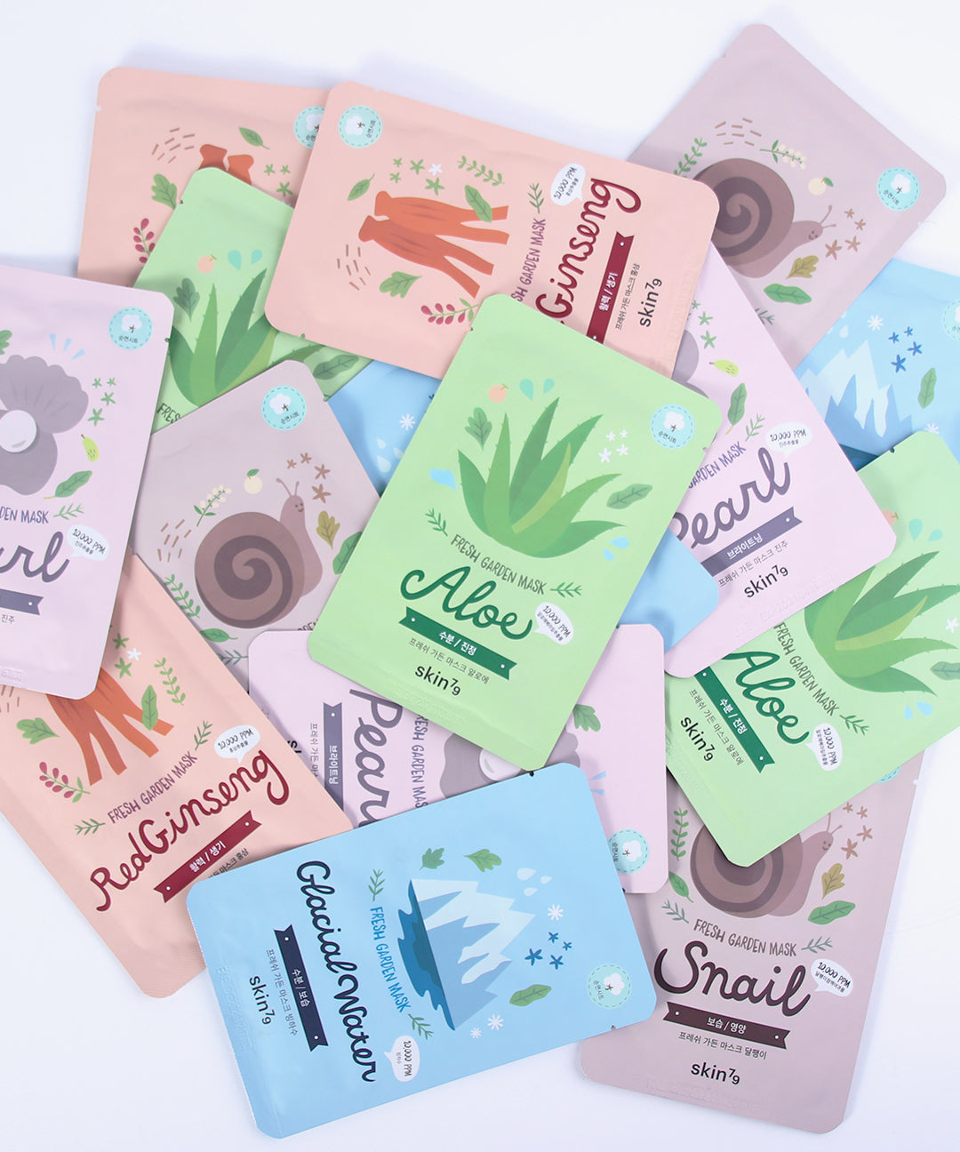 piyonna Fresh Garden Mask 10 Sheets (5 Types Choose 1) Soin de la peau Masque Masque visage