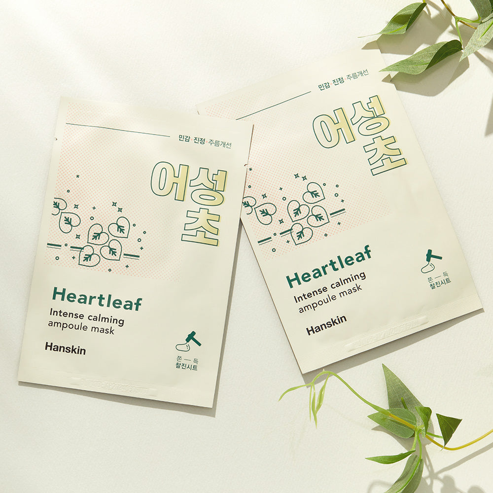 piyonna Hanskin Intense Calming Ampoule Mask 23g (Hyaluron/Houttuynia) Masque Masque visage