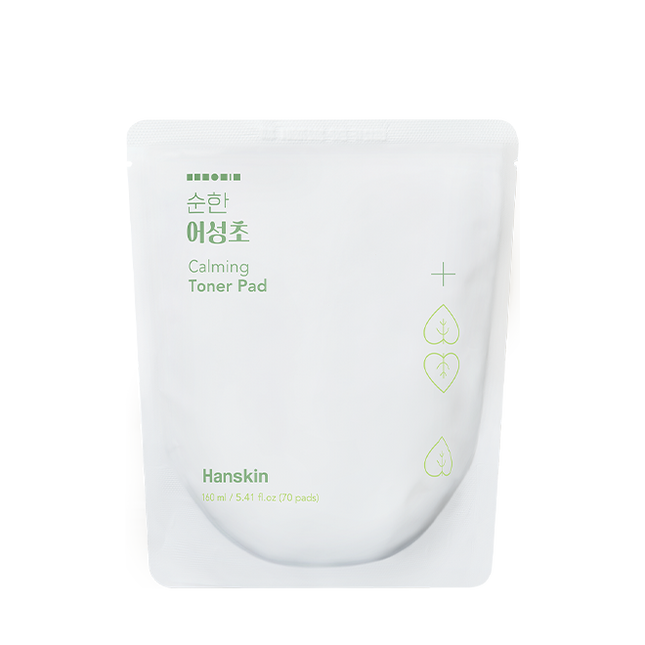 piyonna Hanskin Mild Eoseongcho Calming Toner Pad 70sheets Refill Soins visage Toner Pads tonifiants