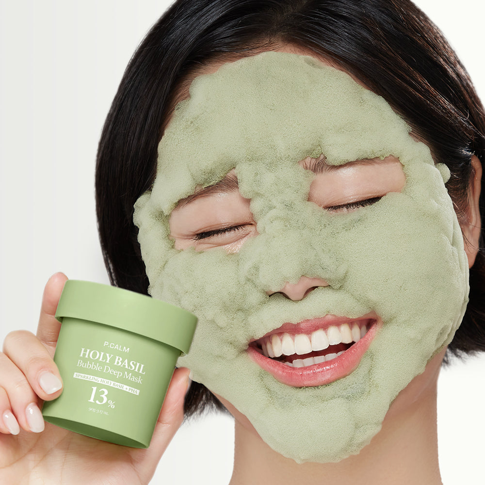 piyonna P.CALM HOLY BASIL Bubble Deep Mask Face Mask Wash Off Mask