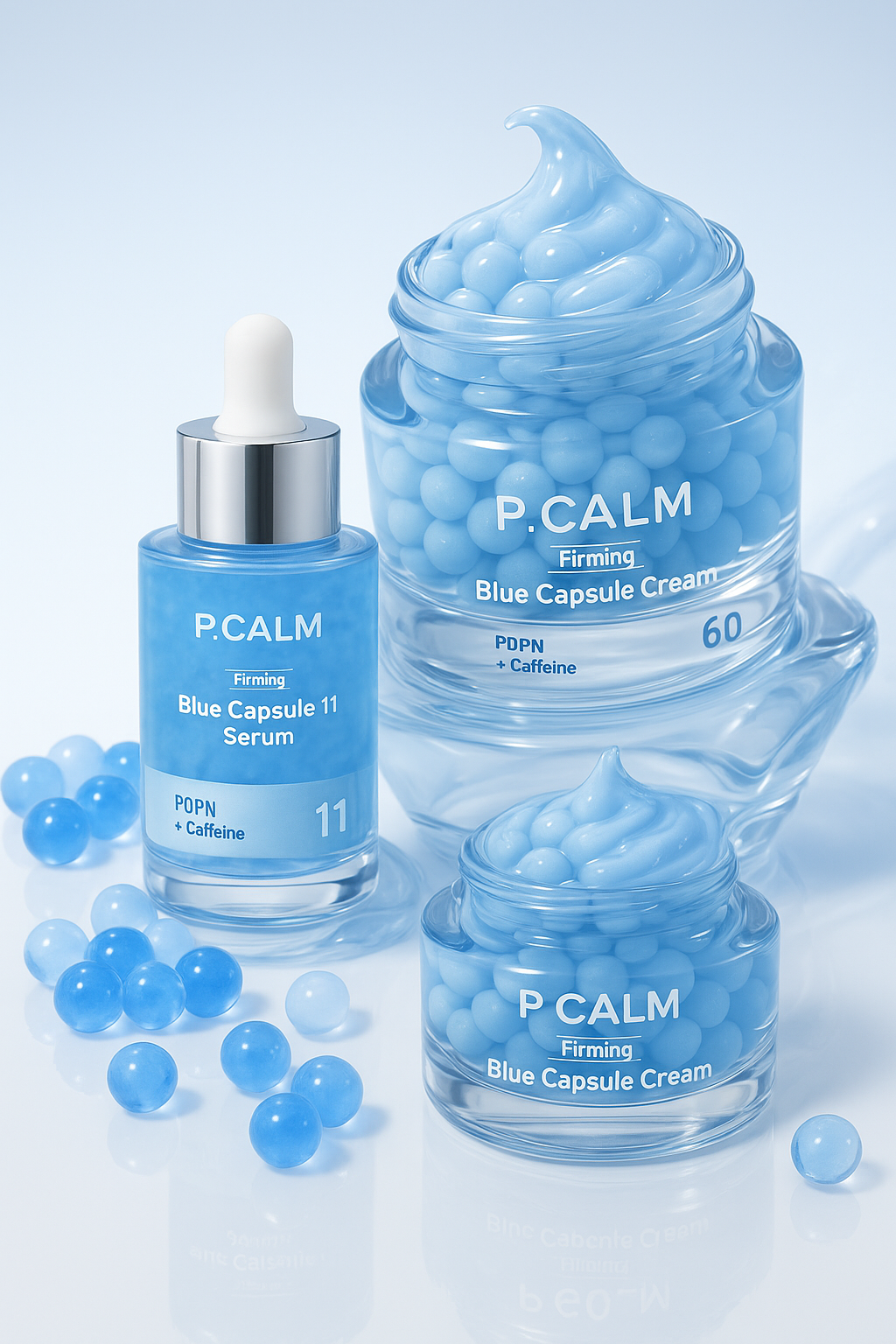 piyonna P.CALM PDRN Caffeine Blue Capsule 60 CREAM Face Care Serum