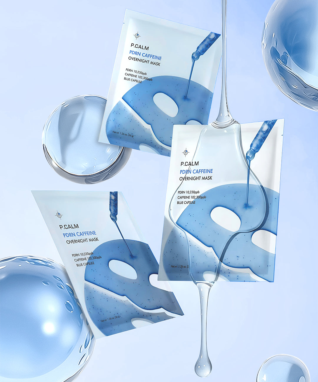 piyonna P.CALM PDRN CAFFEINE OVERNIGHT MASK (1 BOX) Masque Masque visage
