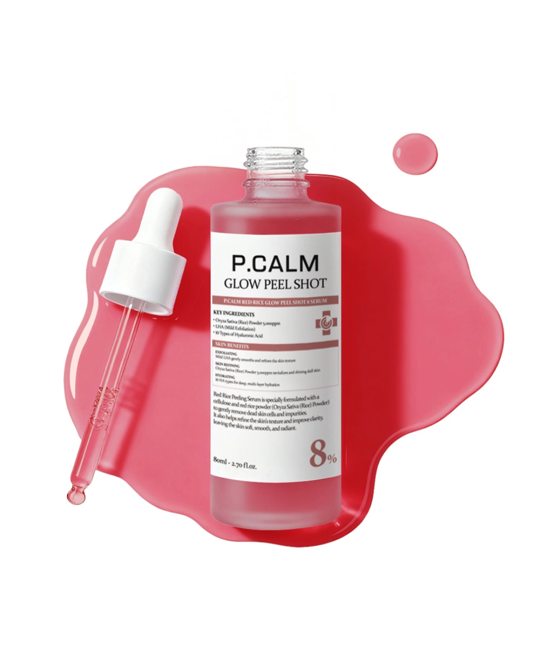 piyonna P.CALM Red Rice Glow Peel Shot 8 Serum Face Care Serum