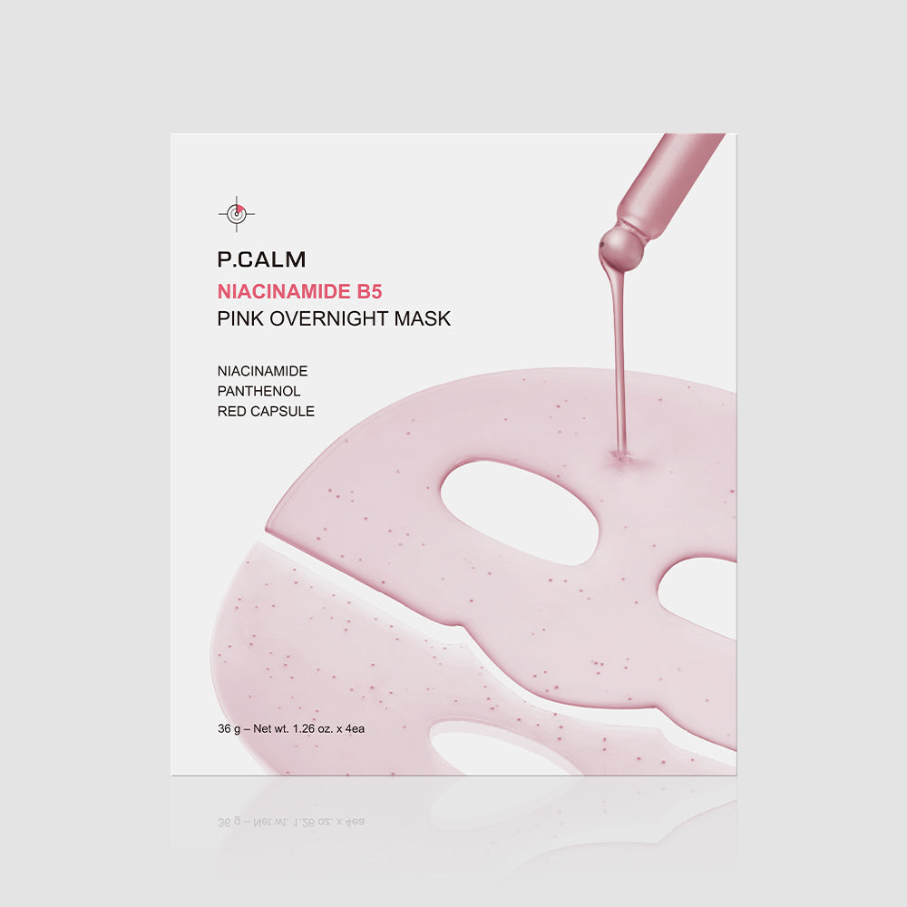 piyonna P.CALM Niacinamide B5 Pink OVERNIGHT MASK 1 BOX Masque Masque de nuit