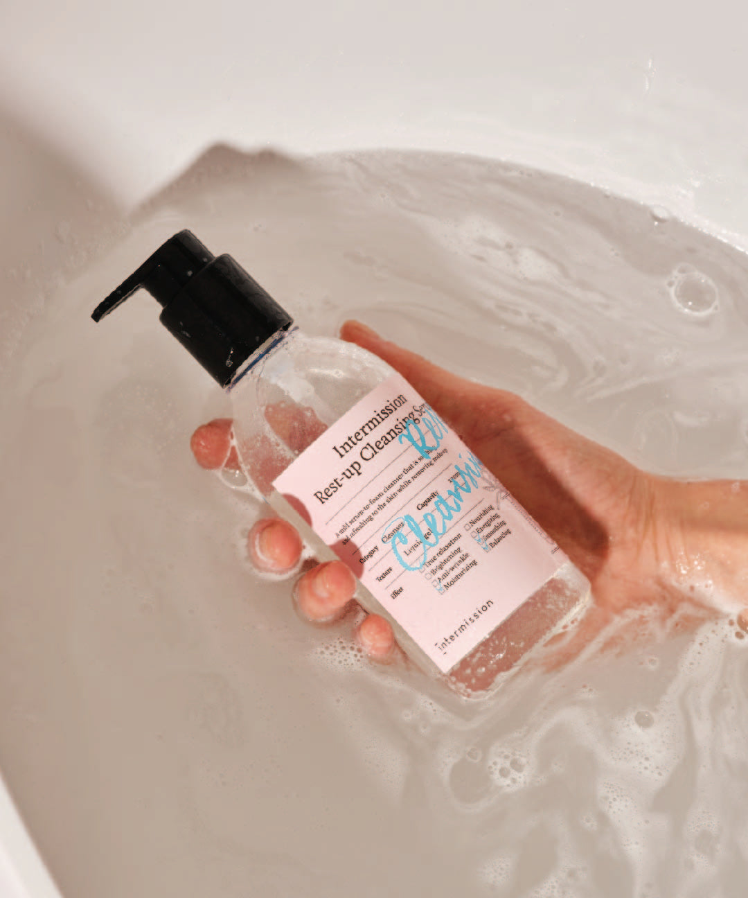 piyonna Rest Up Cleansing Serum 220ml Soin de la peau Démaquillage Mousse & Gel nettoyant