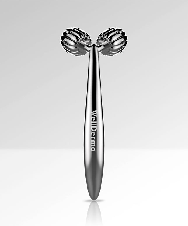 piyonna Wellderma Face Lifting Dark Silver Roller Maquillage Access. beauté Outil massage