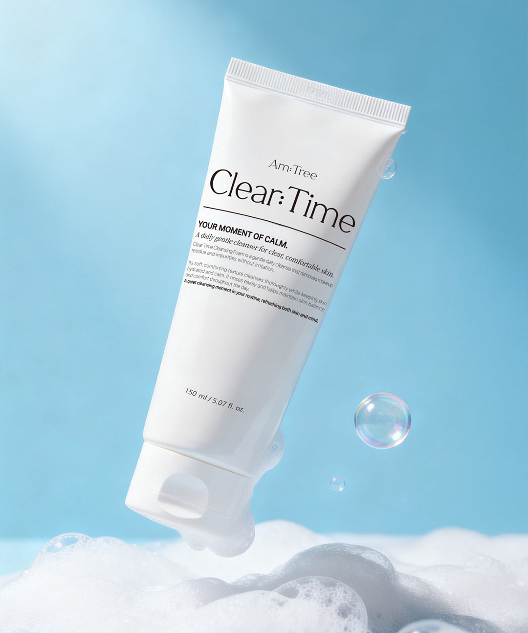 piyonna Clear Time Deep Cleansing Foam 150ml Soin de la peau Démaquillage Mousse & Gel nettoyant