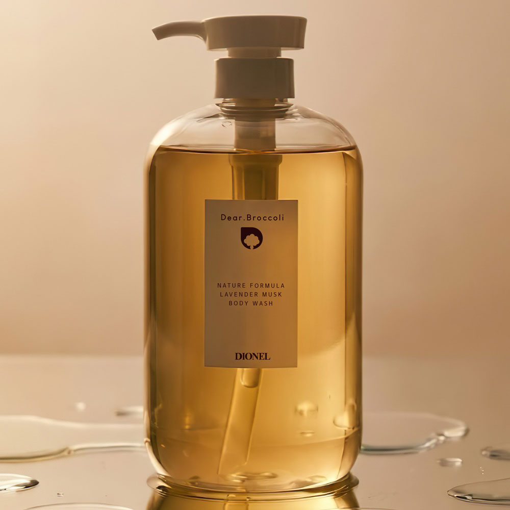 piyonna Dionel Dear Broccoli All-in-One Body Wash Lavender Musk 1000ml Cheveux & Soins corps Soin du corps Gel douche