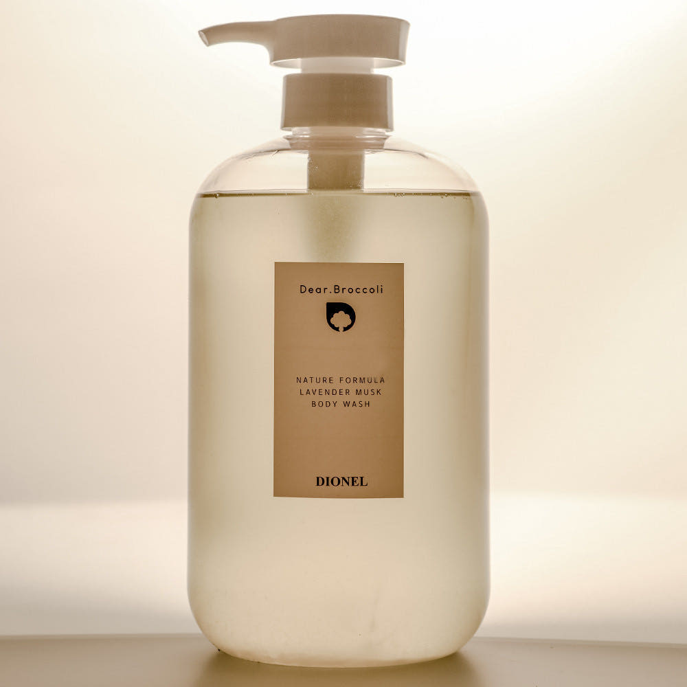 piyonna Dionel Dear Broccoli All-in-One Body Wash Lavender Musk 1000ml Cheveux & Soins corps Soin du corps Gel douche