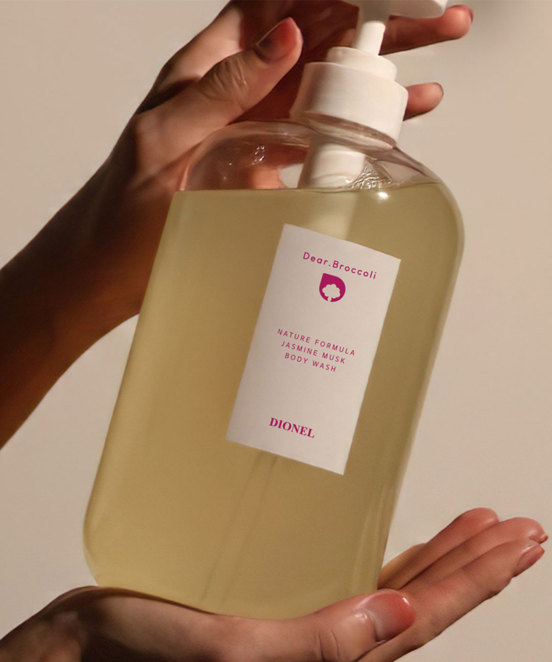 piyonna Dionel Dear Broccoli All-in-One Body Wash Jasmine Musk 1000ml Cheveux & Soins corps Soin du corps Gel douche
