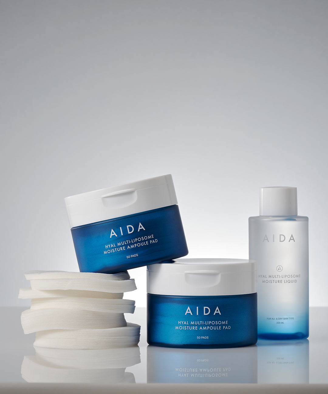 piyonna Hyal Multi-Liposome Moisture Ampoule Pad Kit Liquid 200ml Pad 50ea Soins visage Toner Pads tonifiants