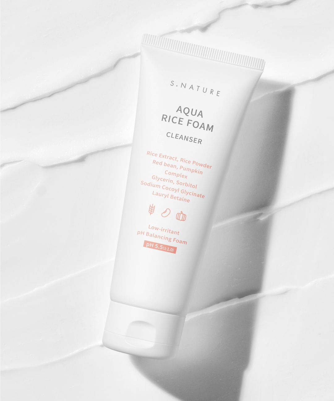 piyonna S.Nature Aqua Rice Mild Acidic Cleansing Foam 80ml Soins visage Démaquillage Mousse nettoyante