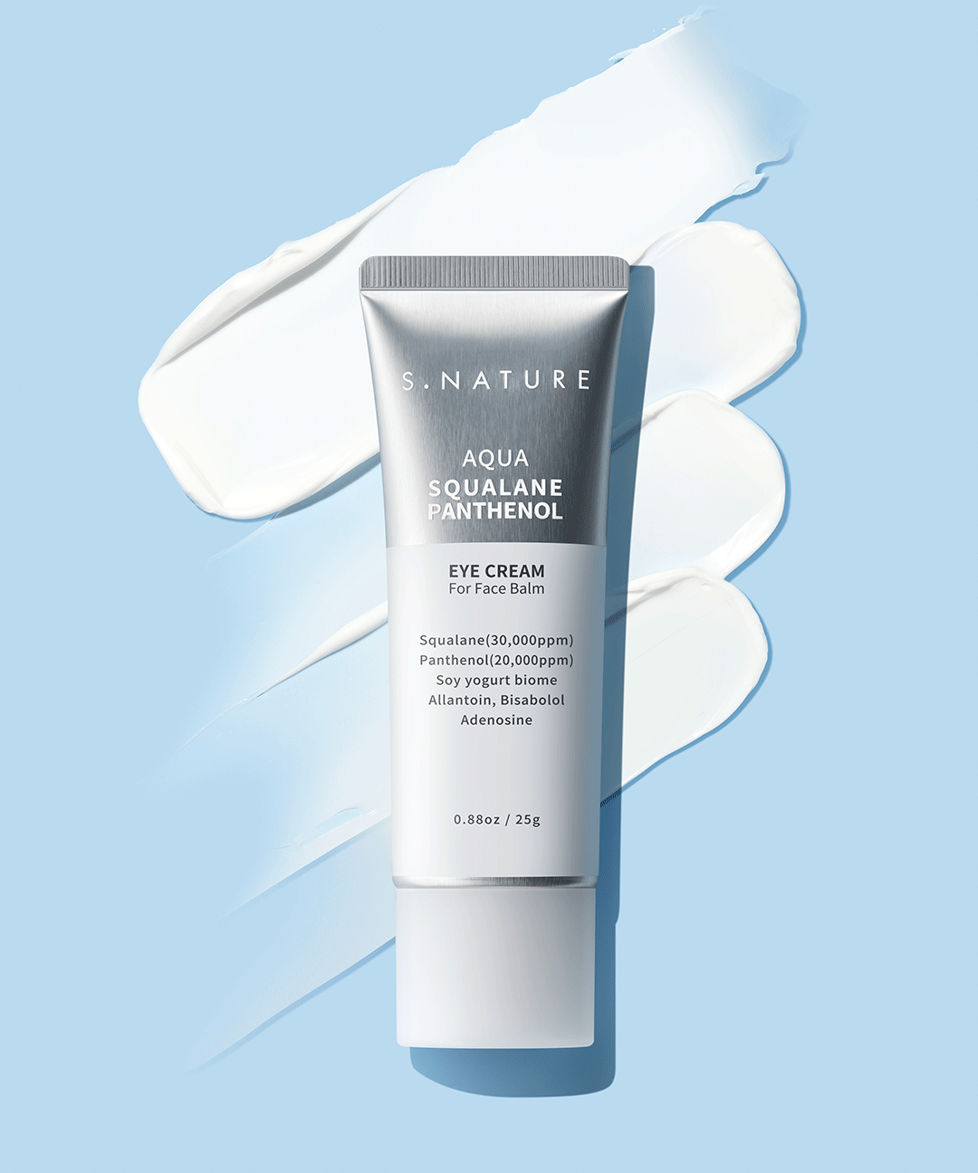 piyonna S.Nature Aqua Squalane Panthenol Eye Cream For Face Balm 25g Soins visage Soin des yeux