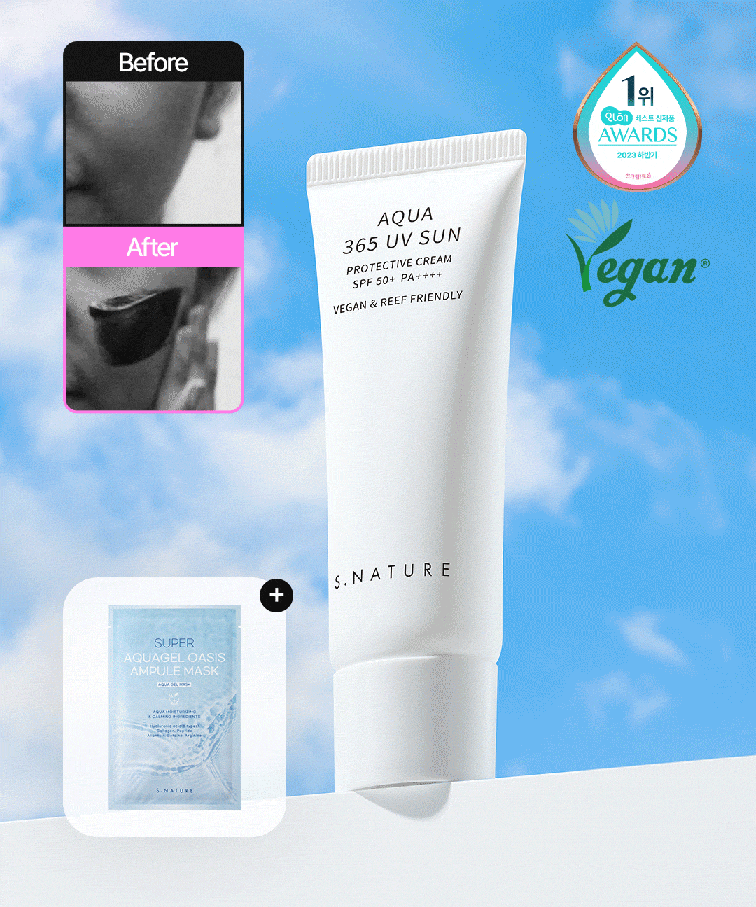 piyonna S.Nature Aqua 365 UV Sun Cream 40ml Solaire Crème solaire