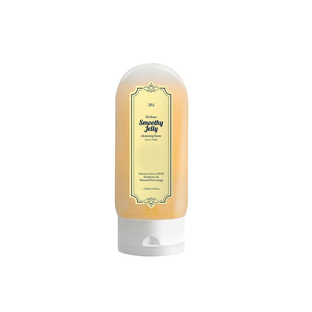piyonna Kyungmi Herbsee Smoothie Jelly Vegan Cleansing Foam Tube 120ml Soins visage Démaquillage Mousse nettoyante