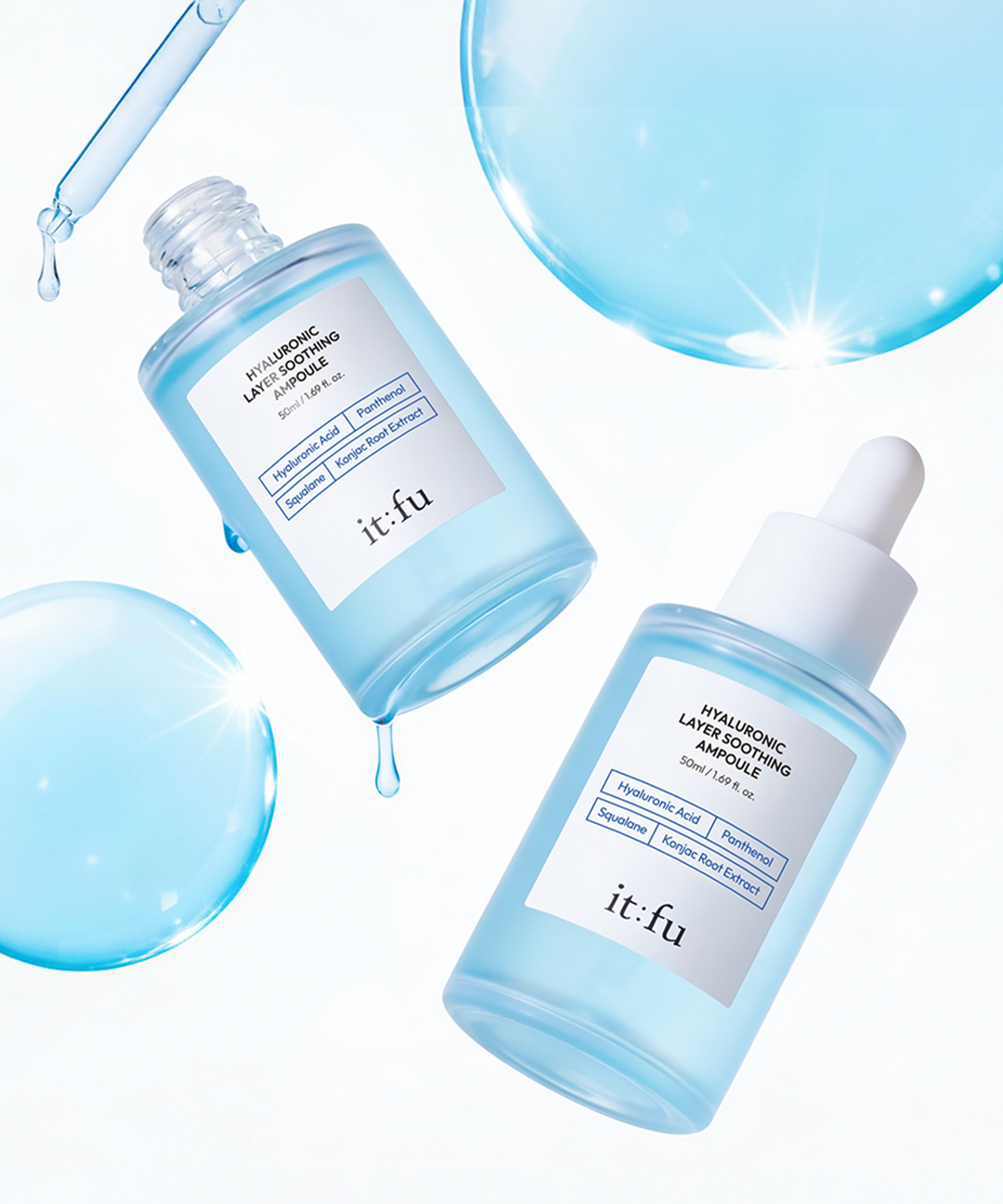 piyonna 11 Types Low Molecular Hyaluronic Acid PDRN Konjac Soothing Ampoule Soin de la peau Lotion Sérum, Essence & Ampoule