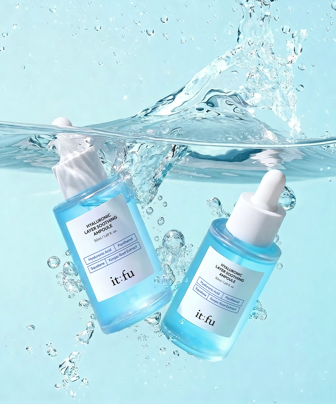 piyonna 11 Types Low Molecular Hyaluronic Acid PDRN Konjac Soothing Ampoule Soin de la peau Lotion Sérum, Essence & Ampoule