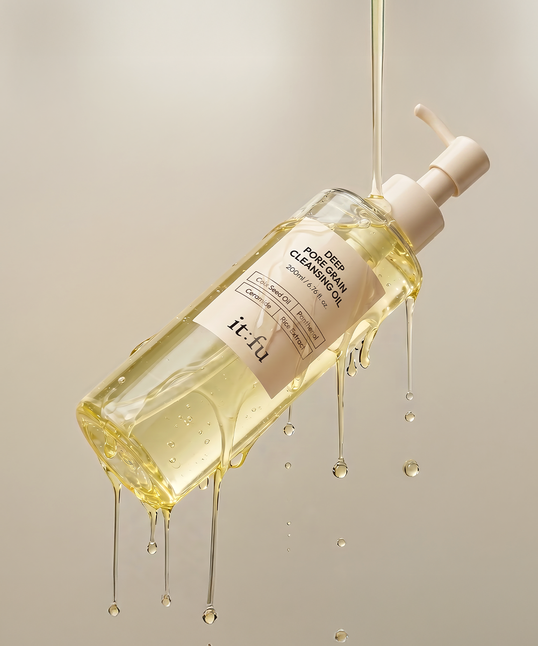 piyonna Deep Pore Grain Cleansing Oil Soin de la peau Démaquillage Eau démaquillante