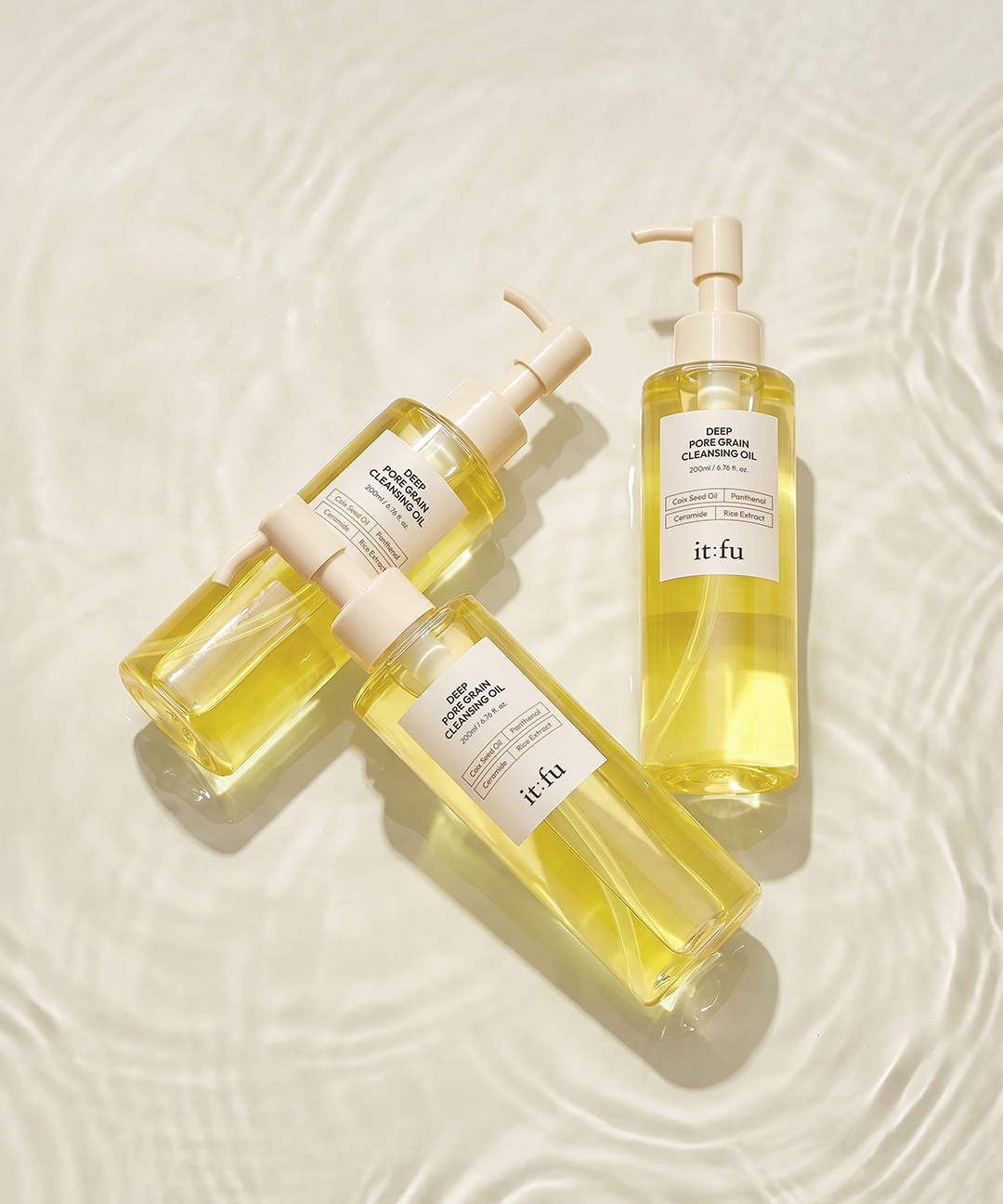 piyonna Deep Pore Grain Cleansing Oil Soin de la peau Démaquillage Eau démaquillante