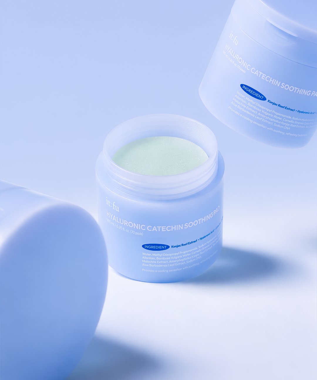 piyonna Hyaluronic Acid Green Tea Catechin Hyaluronic Catechin Soothing Toner Pad Soin de la peau Lotion tonique Pads tonifiants