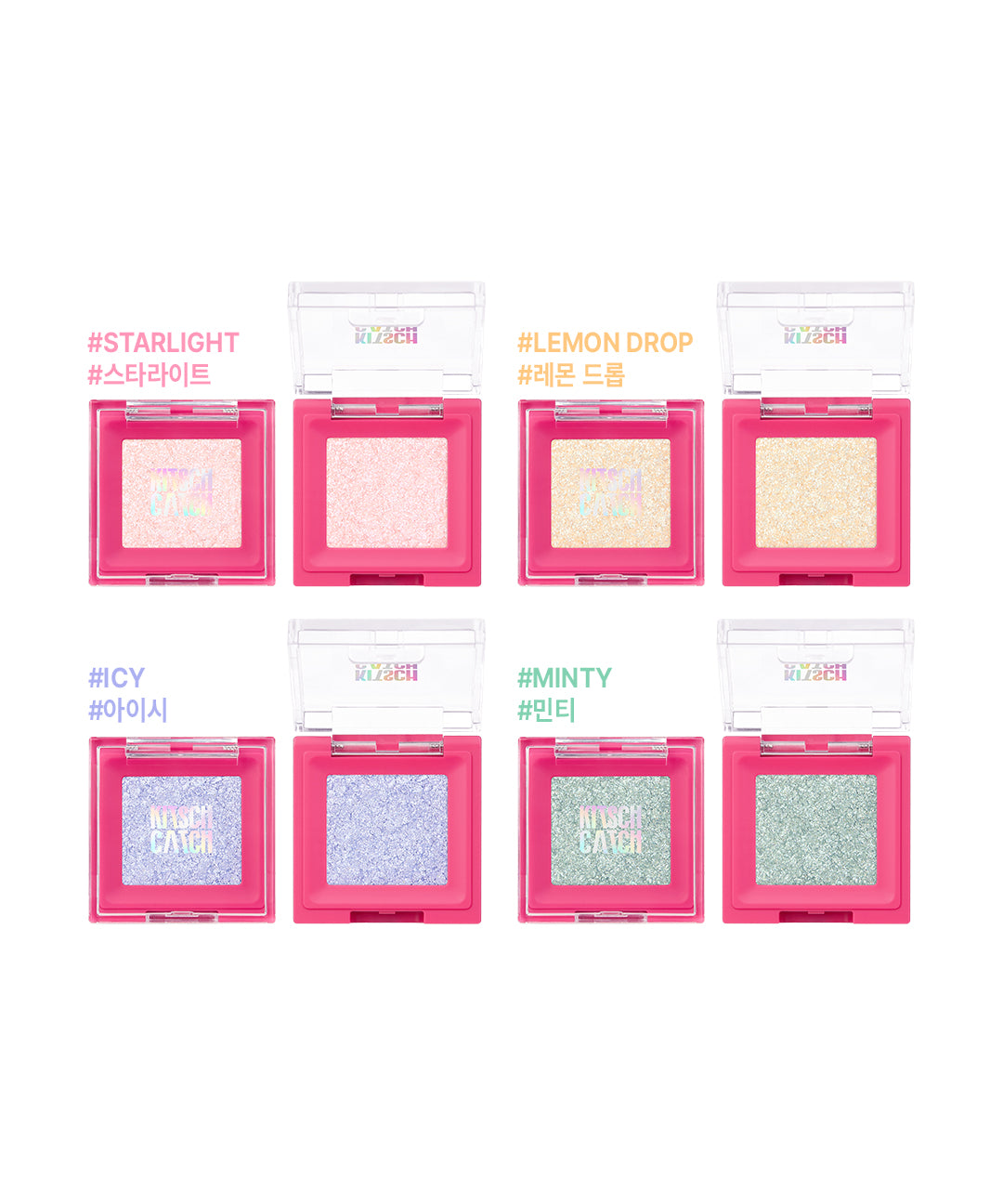 piyonna Playful Eyeshadow Glitter (4 Colors) Maquillage Yeux Fard à paupières