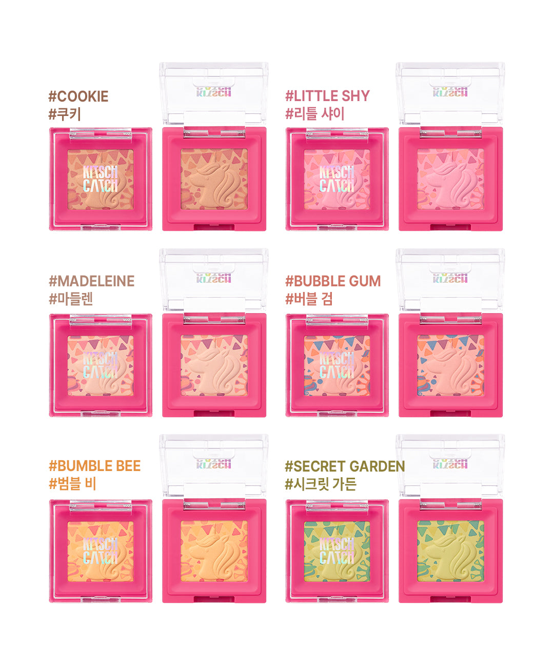 piyonna Playful Eyeshadow Matte (6 Colors) Maquillage Yeux Fard à paupières