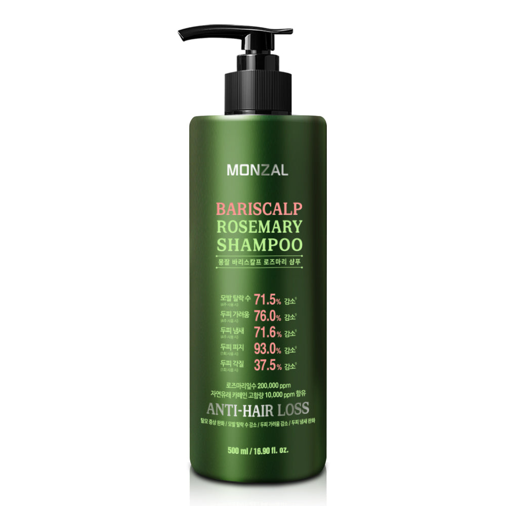 piyonna Mongjal Bariscalp Rosemary Shampoo 500ml Cheveux & Soins corps Soin cheveux Soin anti-chute