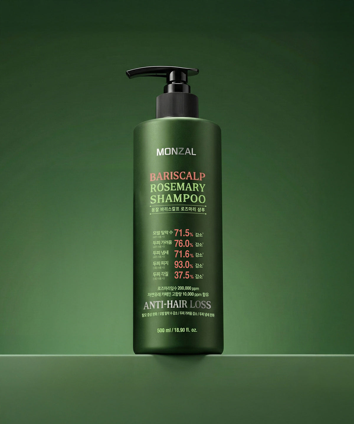 piyonna Mongjal Bariscalp Rosemary Shampoo 500ml Cheveux & Soins corps Soin cheveux Soin anti-chute