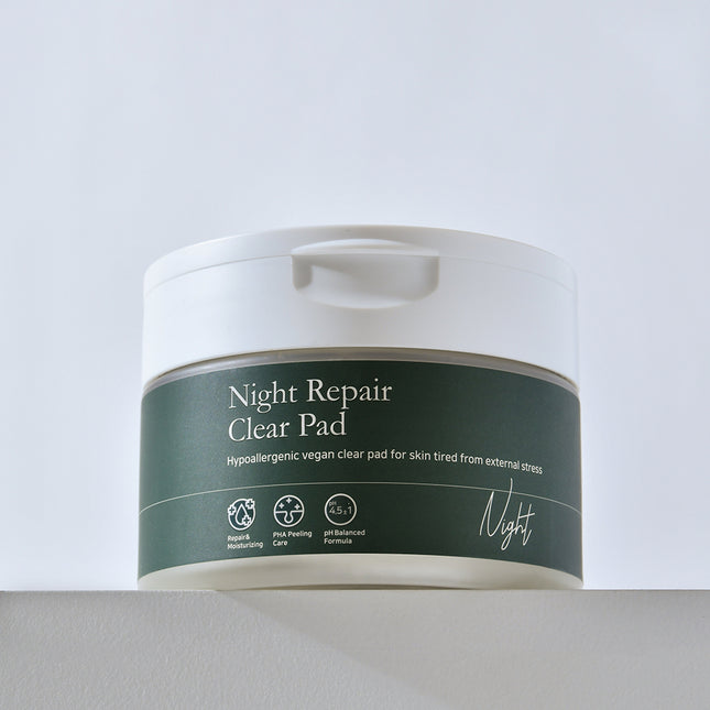 piyonna Night Repair Clear Toner Pad 70 Sheets 250ml Face Care Toner Toner Pad