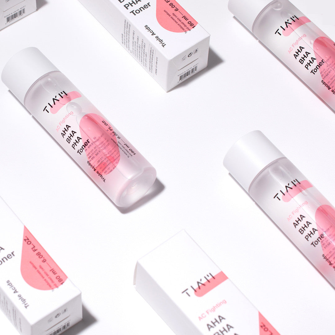 piyonna Acne Fighting AHA BHA PHA Toner 180ml Soin de la peau Lotion tonique Lotion tonique