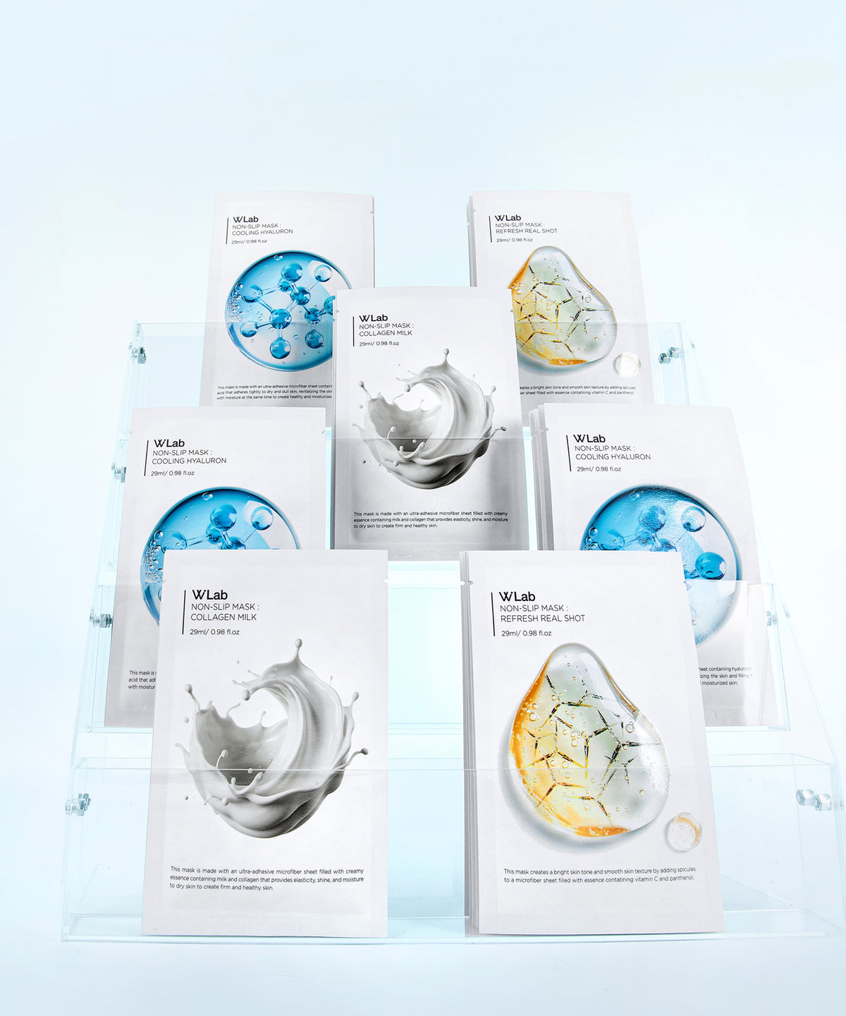 piyonna Hydrating Elasticity Radiance Non-Slip Sheet Mask 5pcs x 6boxes Masque Masque visage