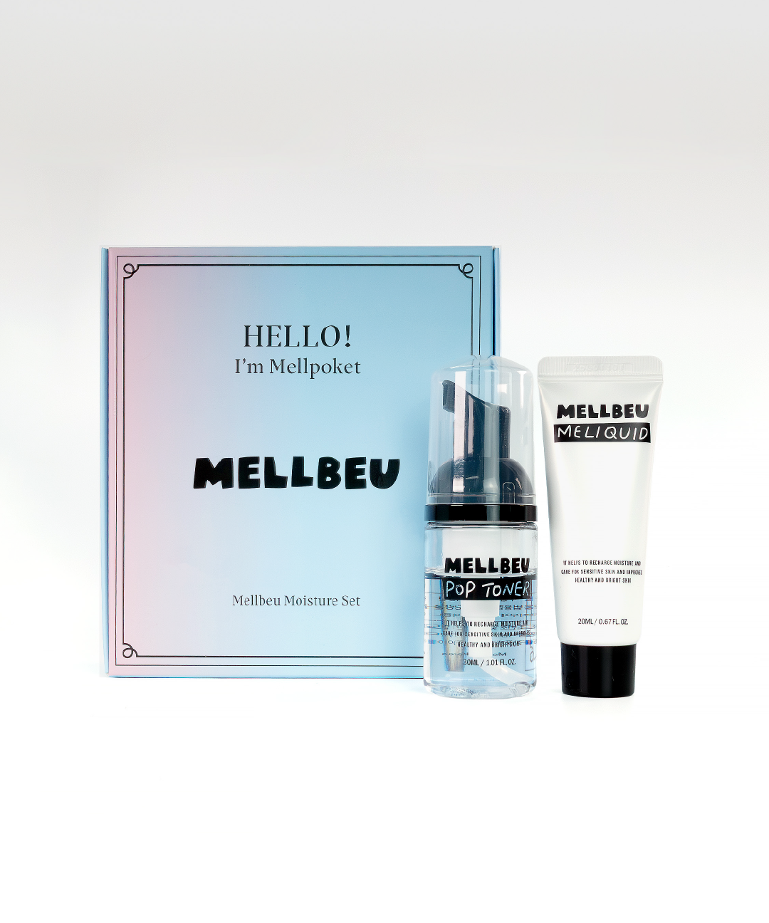 piyonna Miniature Pop Toner 30ml + Miniature Meliquid 20ml Face Care Skincare Set