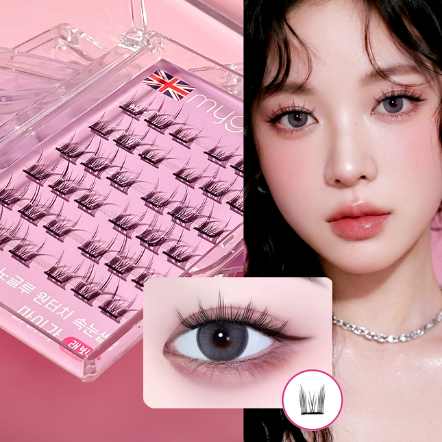 piyonna Maiga Rabbit No Glue Eyelashes Deep Point 10mm/12mm Maquillage Access. beauté Faux cils