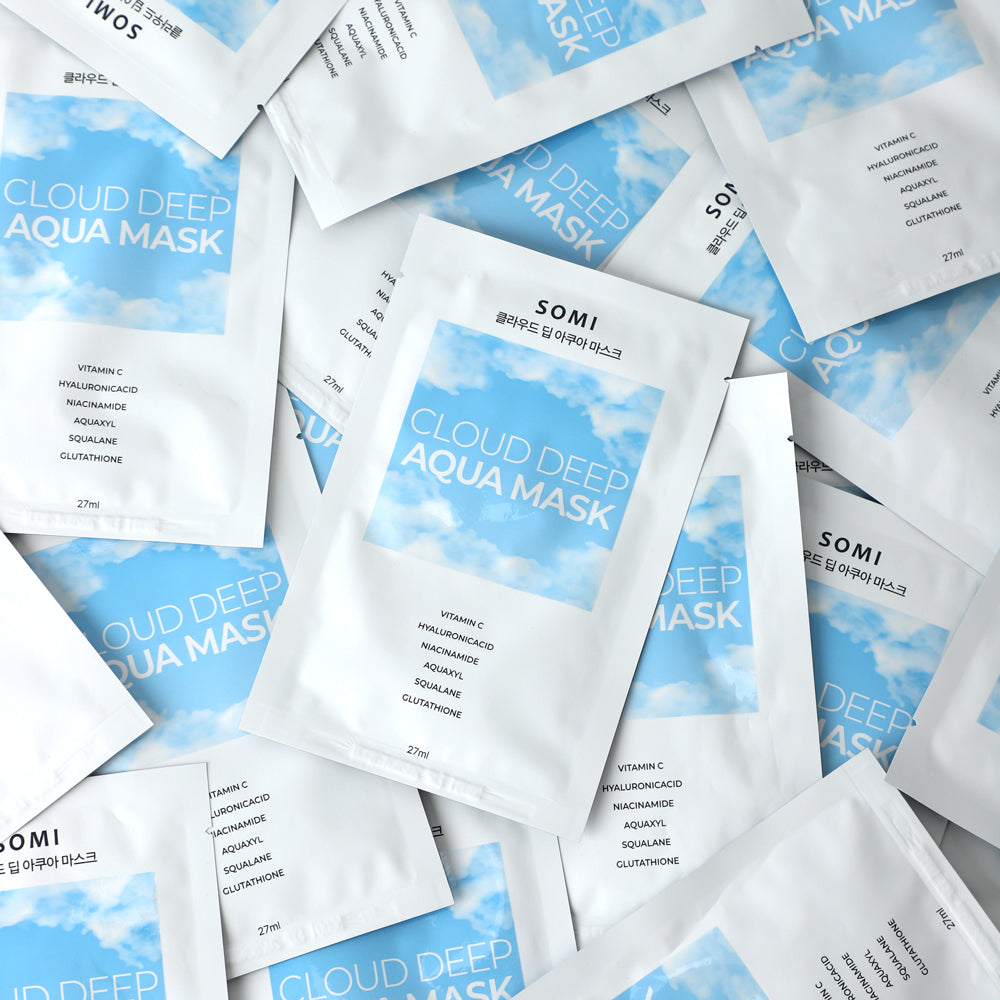 piyonna Somi Cosmetics Cloud Deep Aqua Mask 27ml 5 Sheets Masque Masque visage